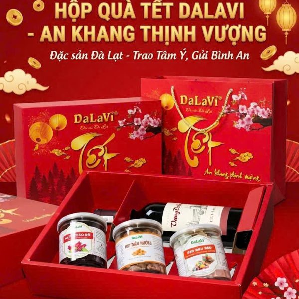 HỘP QUÀ TẾT ĐẶC SẢN ĐÀ LẠT 04 MÓN